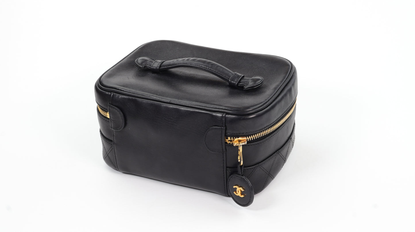 Chanel CC Quilted Vanity Case
