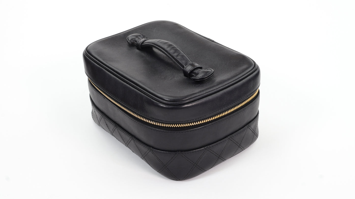Chanel CC Quilted Vanity Case
