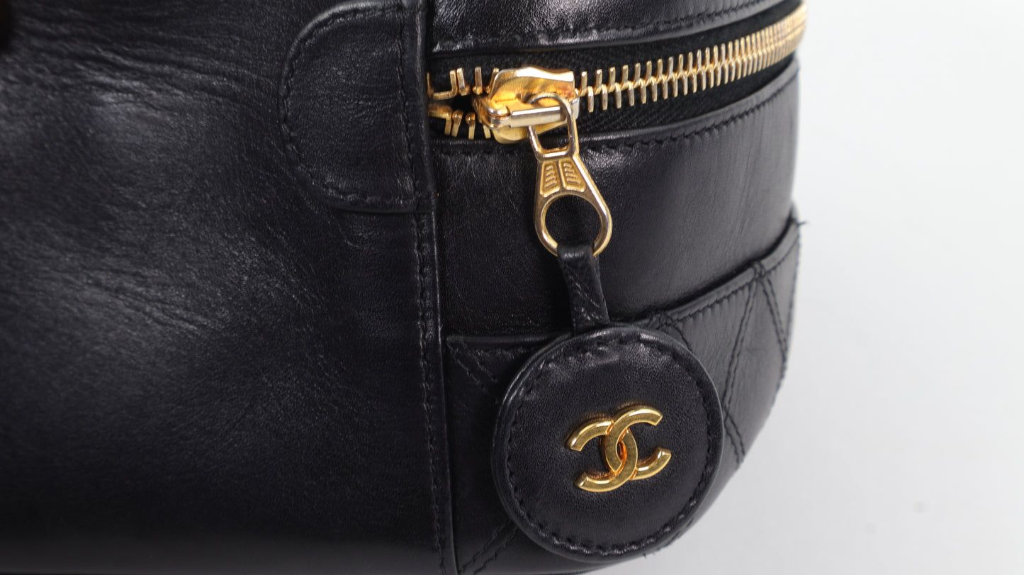 Chanel CC Quilted Vanity Case