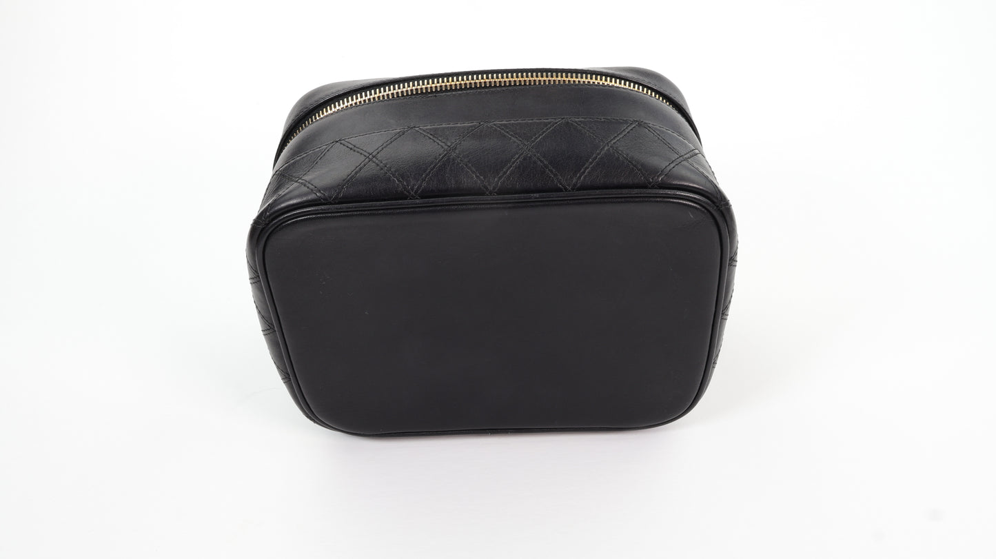 Chanel CC Quilted Vanity Case