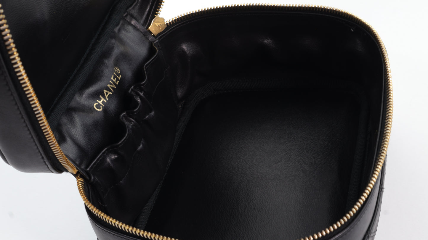 Chanel CC Quilted Vanity Case