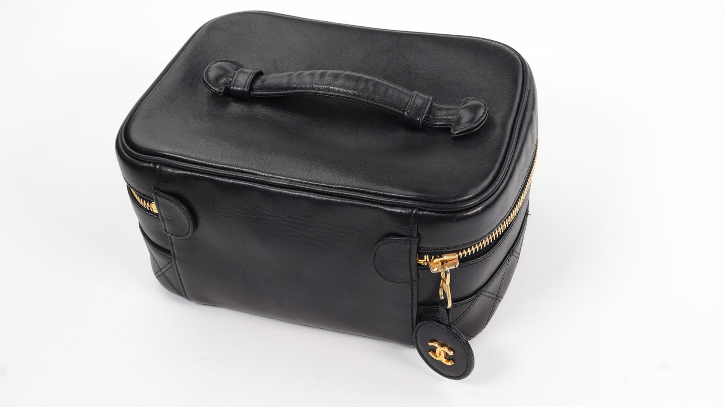 Chanel CC Quilted Vanity Case