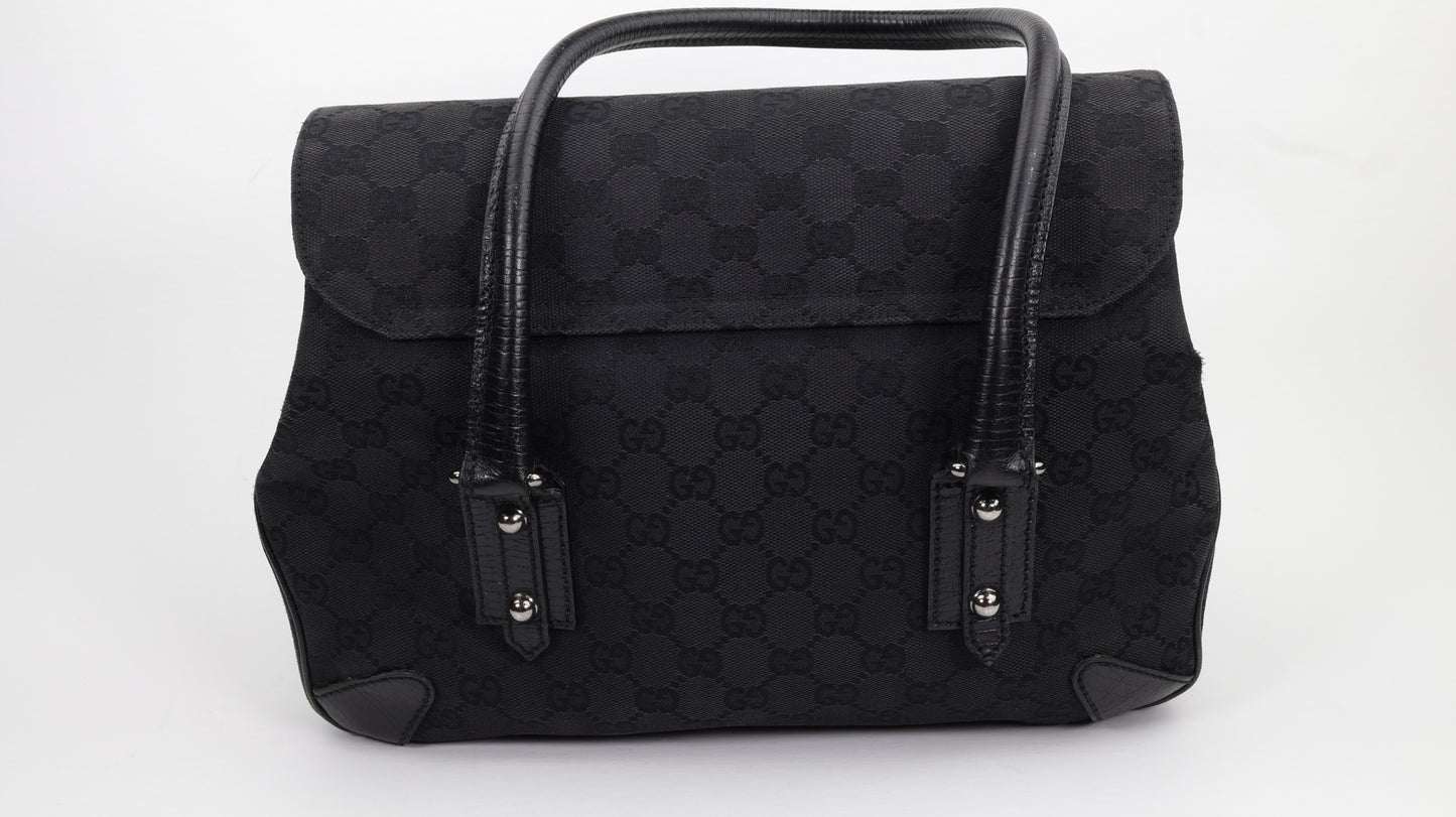 GUCCI GG Canvas Horsebit shoulder bag