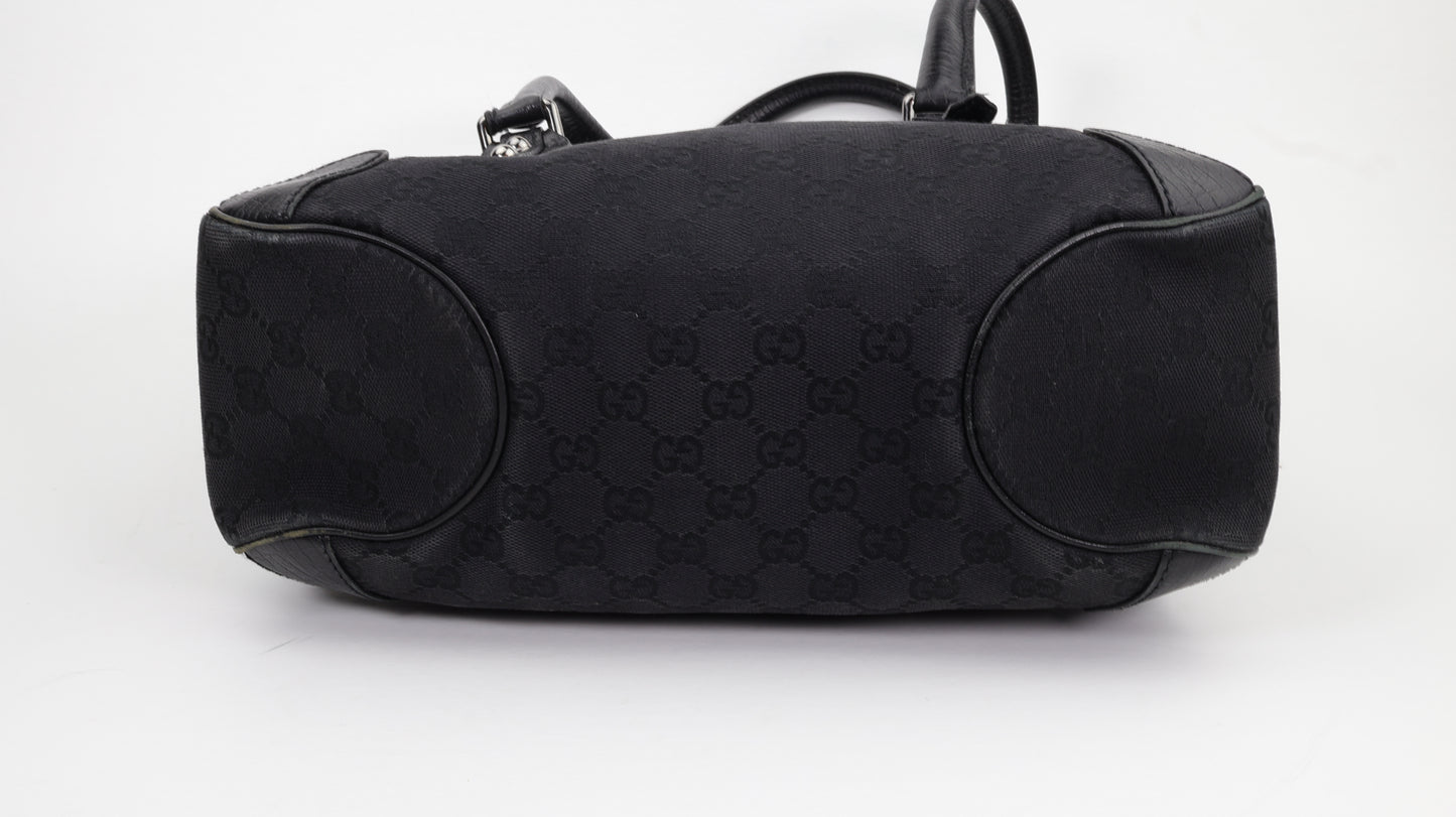 GUCCI GG Canvas Horsebit shoulder bag