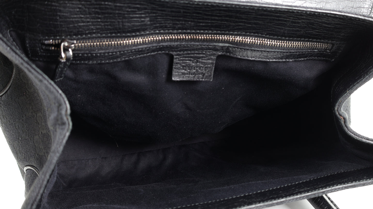 GUCCI GG Canvas Horsebit shoulder bag